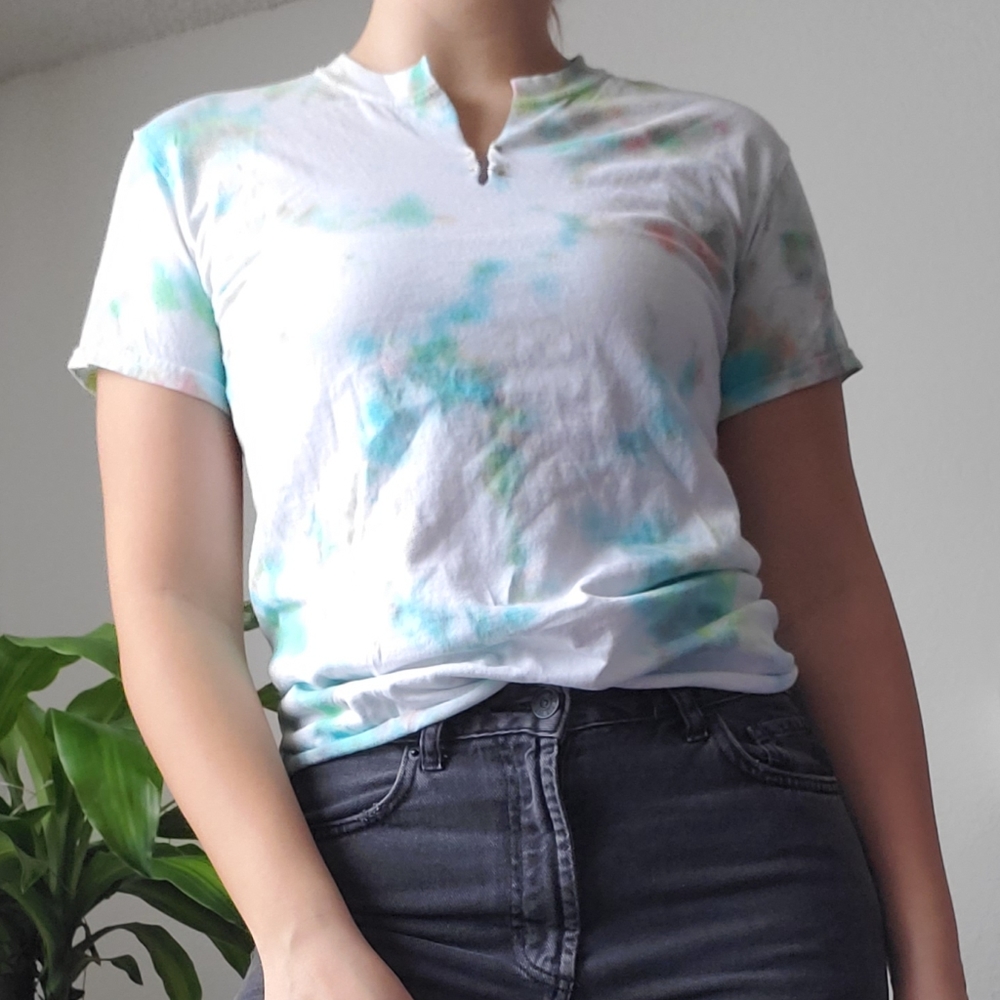 Tie Dye Distressed Top